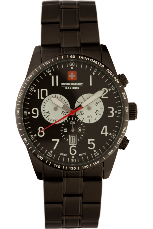 Swiss Military Calibre Mens 06-5R4-13-007 Red Star Chronograph